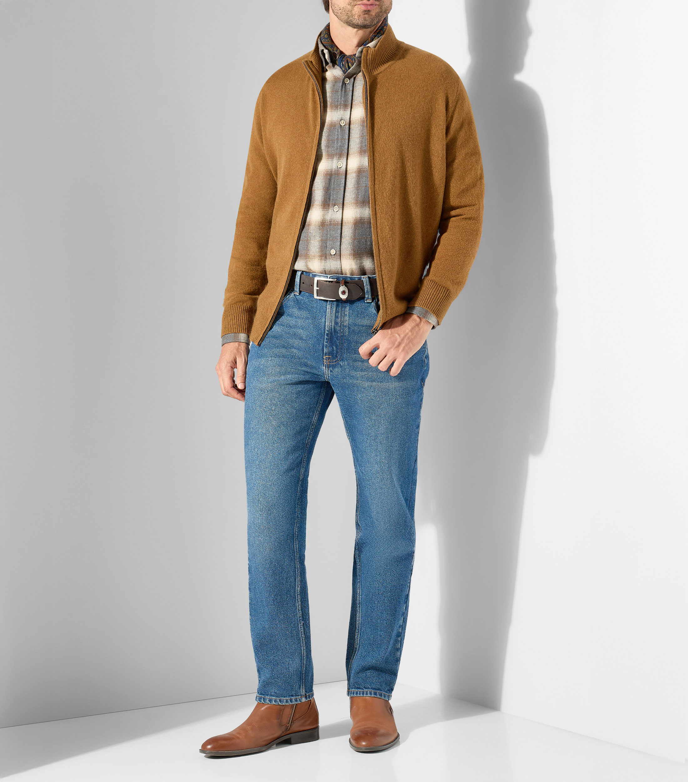 Suéter cuello redondo Cashmere Hombre